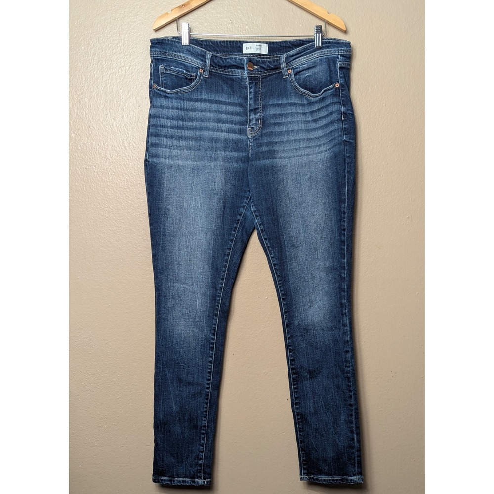 BKE Gabby Jeans Women 33 Blue Curvy High Rise Skinny Dark Wash ABK1478